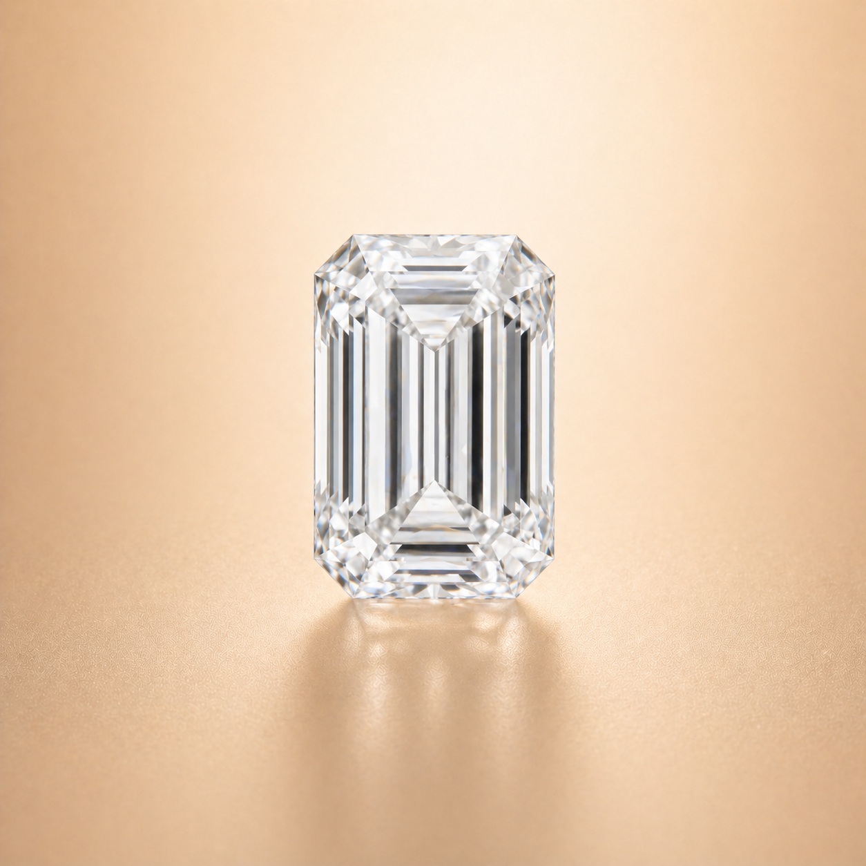 Emerald cut diamond